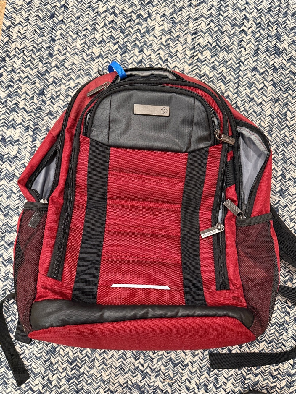 Men's Samsonite Red & Black Travel Backpack - Durable Daily Bag